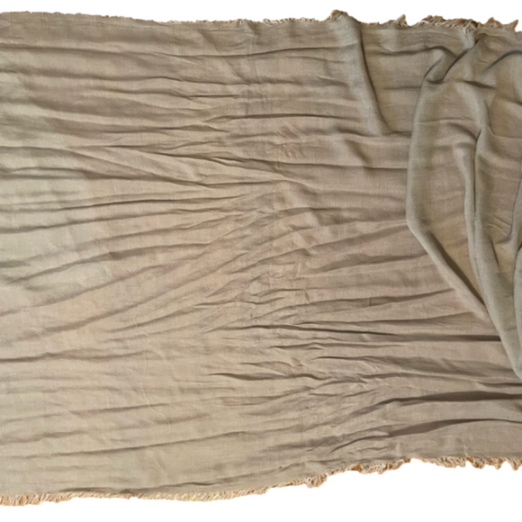 Saks Fifth Avenue Black Label Gray Modal and Cashmere Scarf - Picture 9 of 10